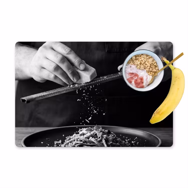 Tischset - 6 Stück - Käse - Nudeln - Reibe - 6 Stück — 1