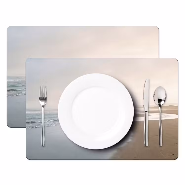 Tischset - 6 Stück - Küstenlinie - Strand - Meer - 6 Stück — 2