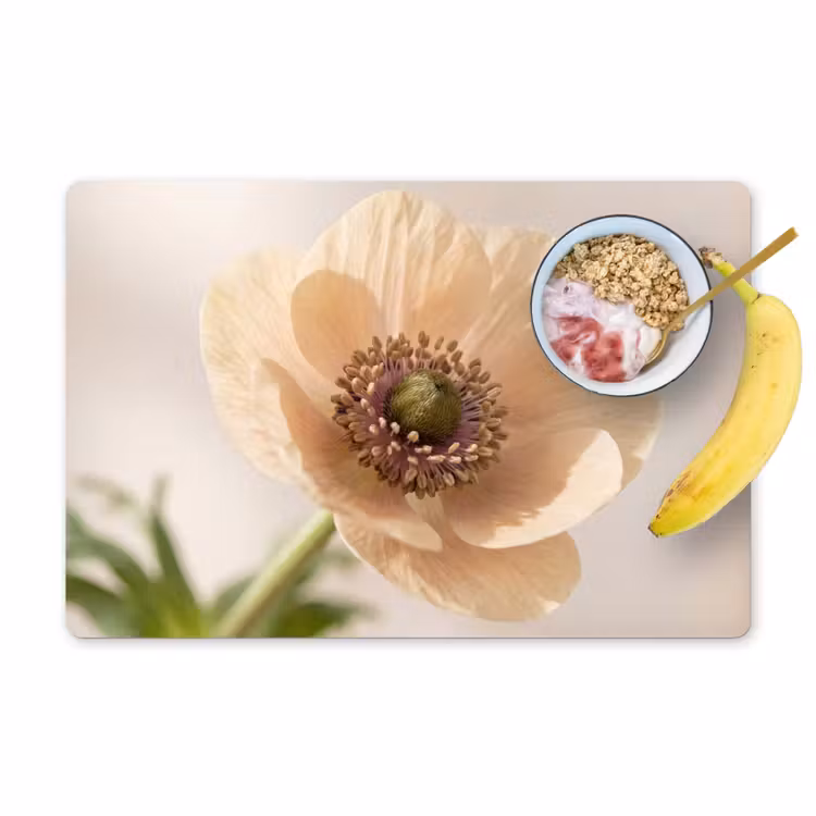Tischset - 6 Stück - Blume - Minimalistisch - Grün - 6 Stück — 1