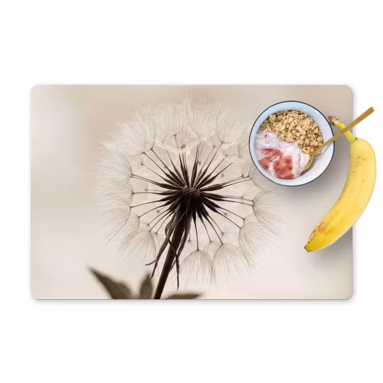 Tischset - 6 Stück - Pusteblume - Minimalistisch - Weiß - 6 Stück — 1