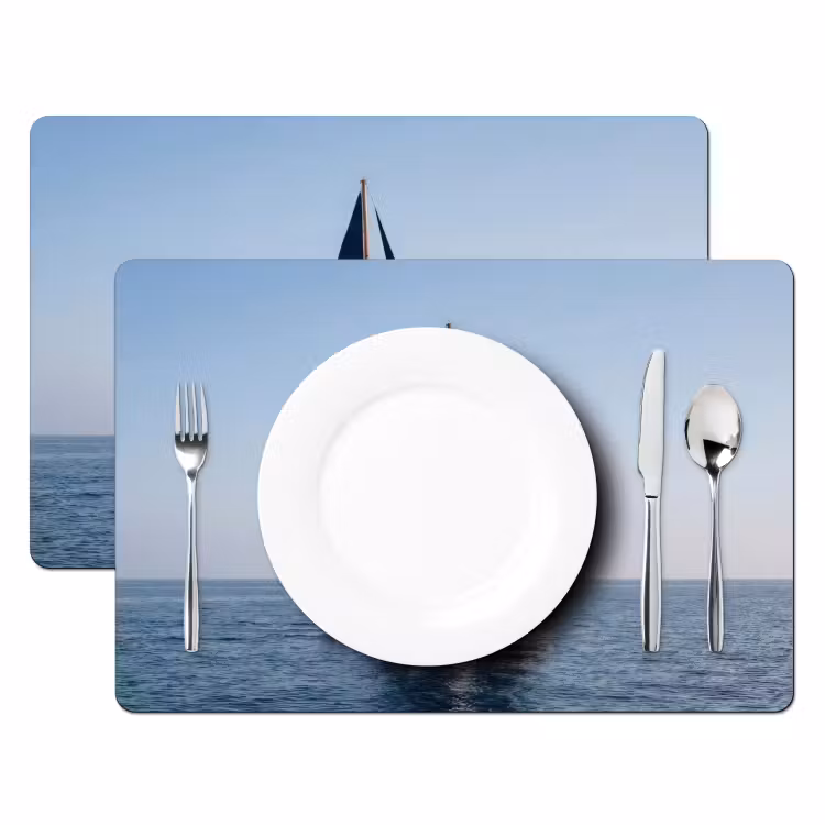 Tischset - 6 Stück - Segelboot - Meer - Blau - 6 Stück — 2