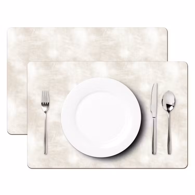 Tischset - 6 Stück - Dezent - Textur - Beige - 6 Stück — 2