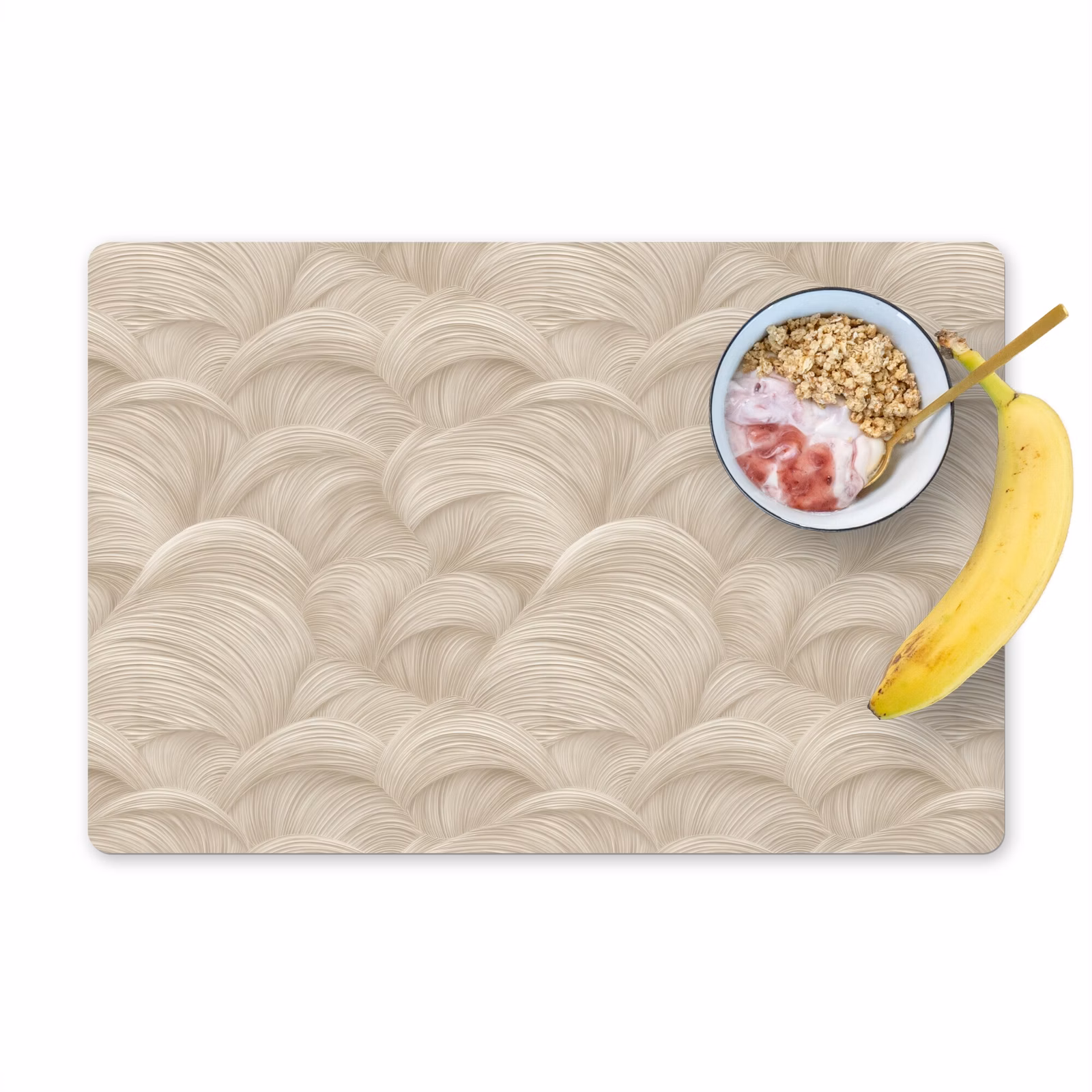 Tischset - 6 Stück - Bögen - Muster - Beige - 6 Stück — 1