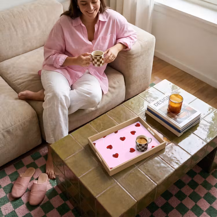Tablett - Rosa - Herz - Lutscher - Bonbon — 4