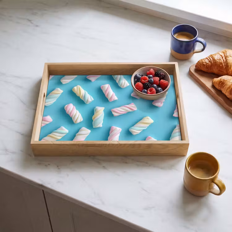 Tablett - Speck - Pastell - Bonbon - Blau — 3