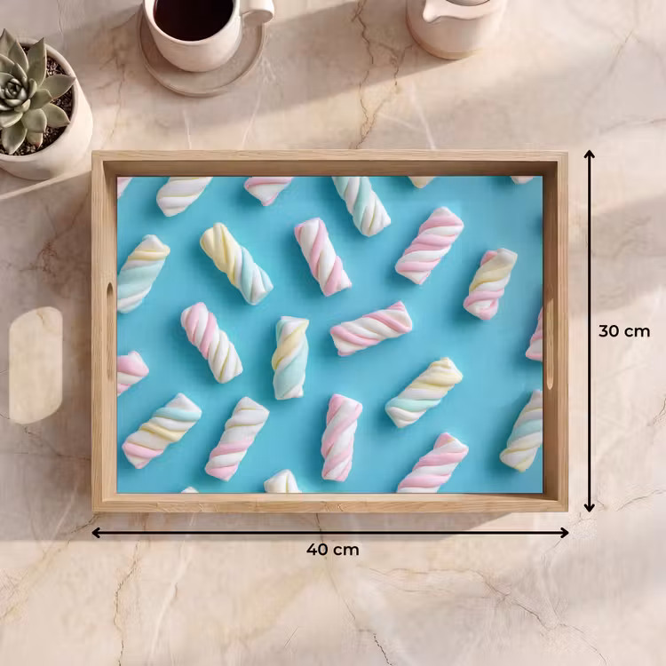 Tablett - Speck - Pastell - Bonbon - Blau — 7