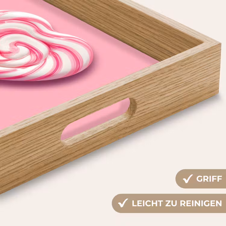Tablett - Süßigkeit - Lutscher - Herz - Rosa — 8
