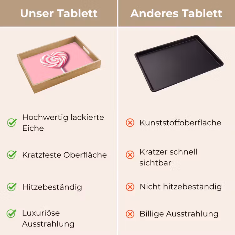 Tablett - Süßigkeit - Lutscher - Herz - Rosa — 9