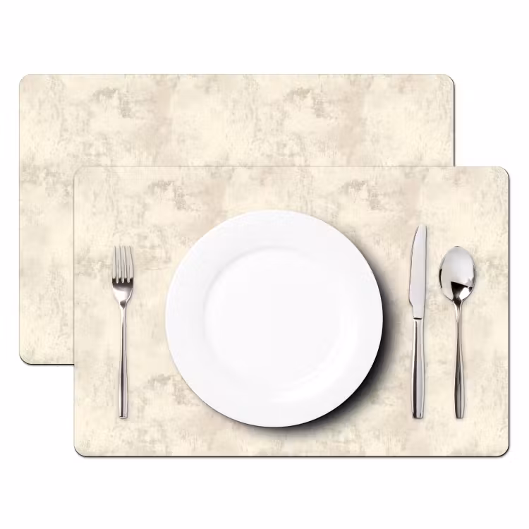 Tischset - 6 Stück - Muster - Organisch - Beige - 6 Stück — 2