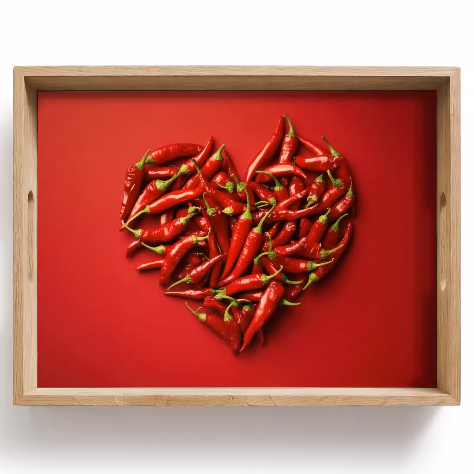 Tablett - Paprika - Rot - Herz — 1