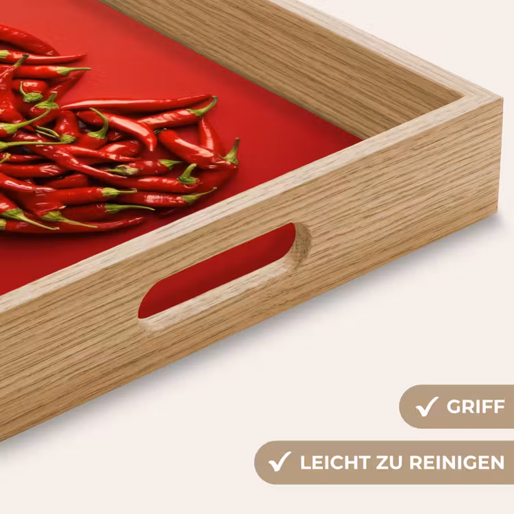 Tablett - Paprika - Rot - Herz — 8
