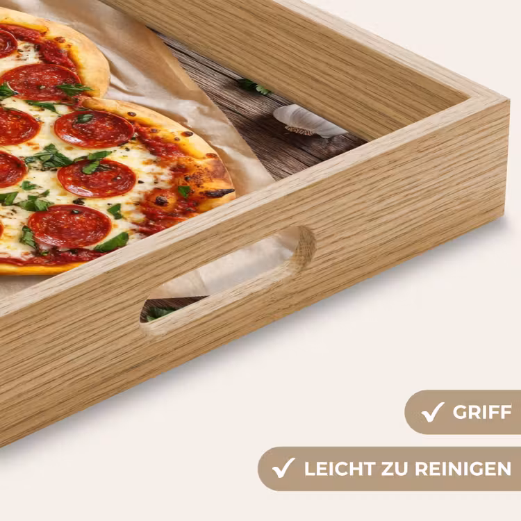 Tablett - Pizza - Herz - Peperoni - Tomate — 8