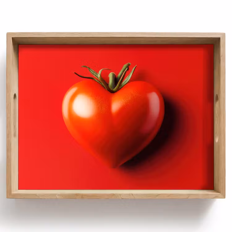 Tablett - Tomate - Rot - Herz — 1