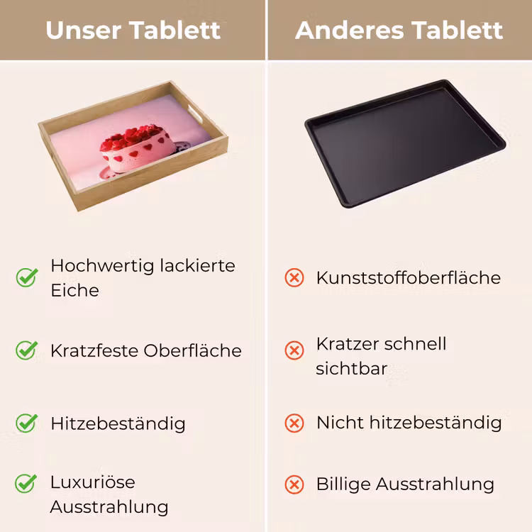Tablett - Torte - Herz - Rosa — 9