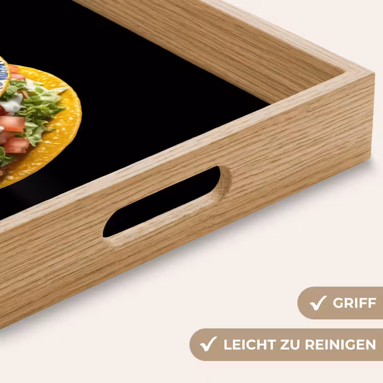 Tablett - Taco - Fleisch - Salat - Delfter Blau - Motiv — 8
