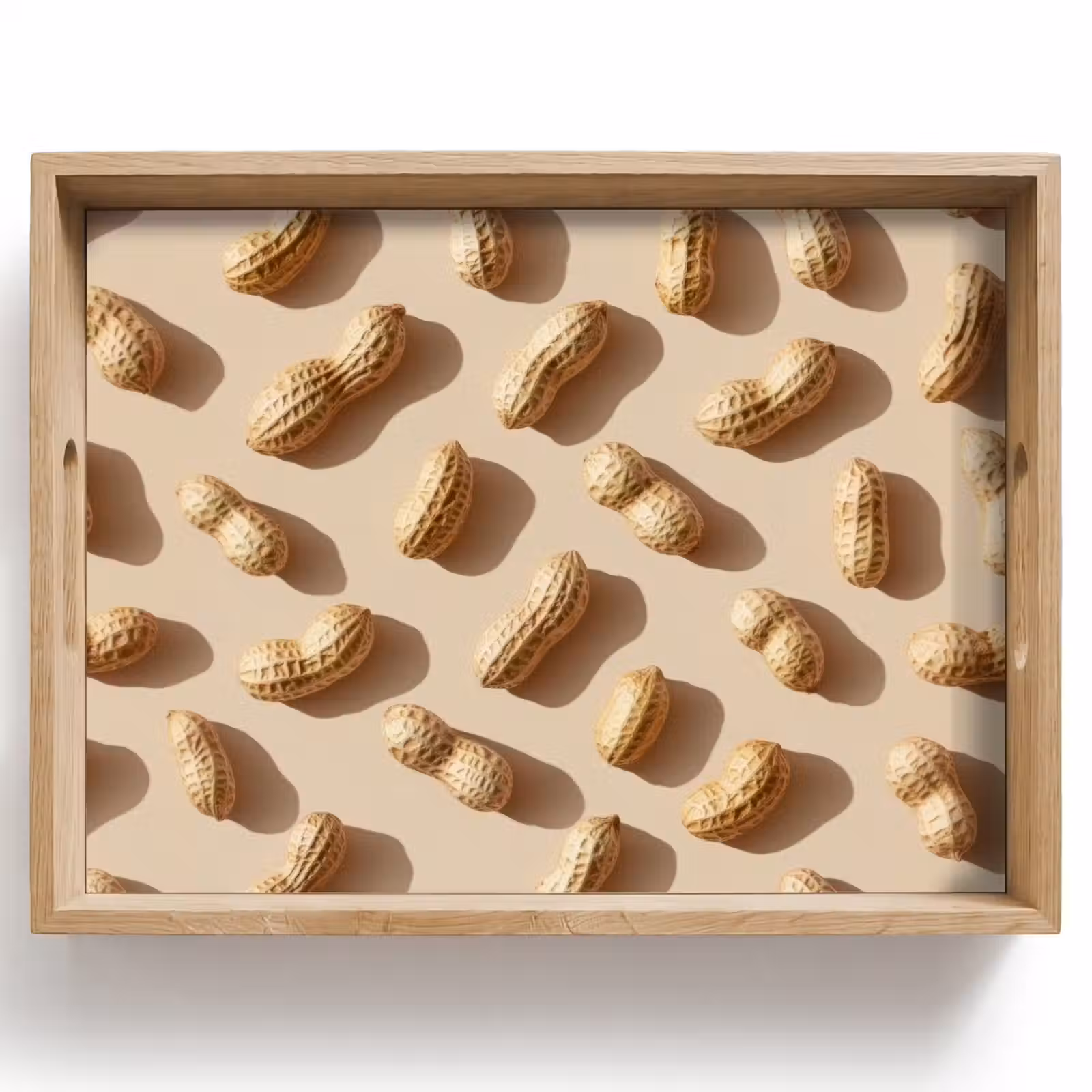 Tablett - Peanuts - Muster - Beige — 1