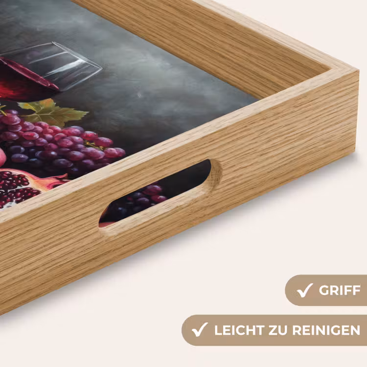 Tablett - Wein - Obst - Stilleben — 8