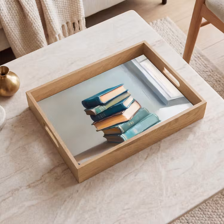 Tablett - Stapel - Bücher - Grün - Tageslicht — 2