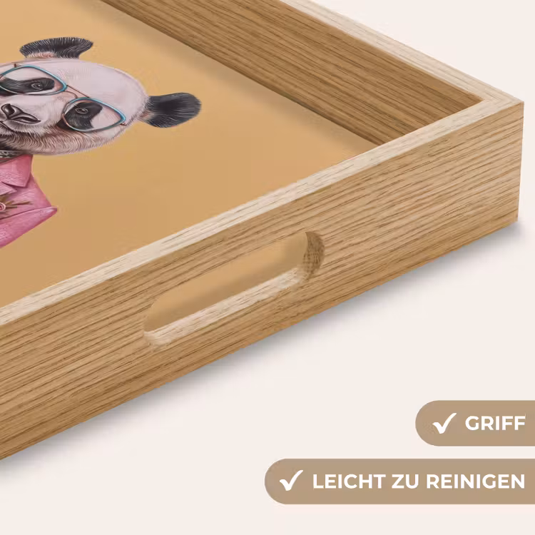 Tablett - Panda - Anzug - Sonnenbrille - Blau — 8