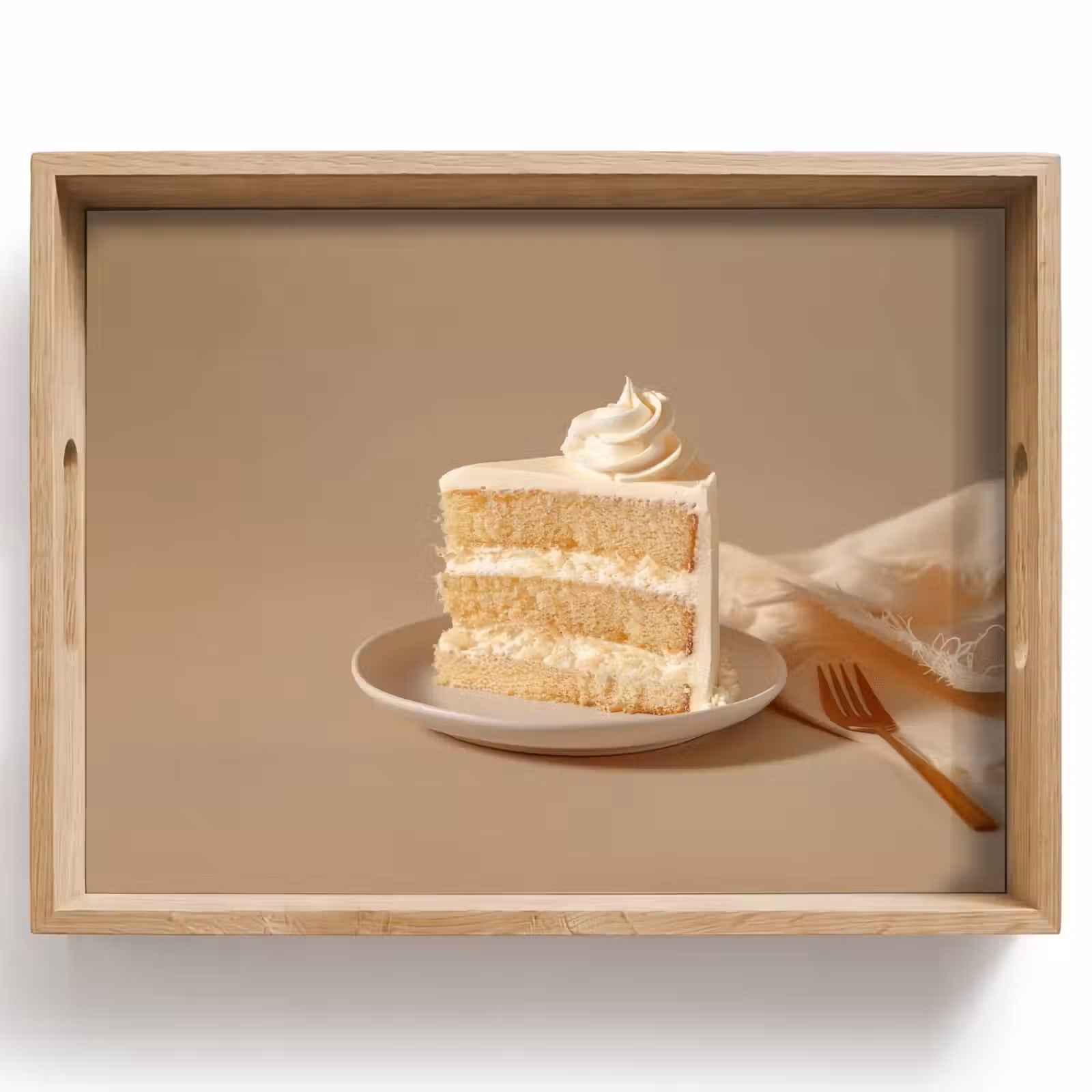 Tablett - Vanillekuchen - Torte - Cremig — 1