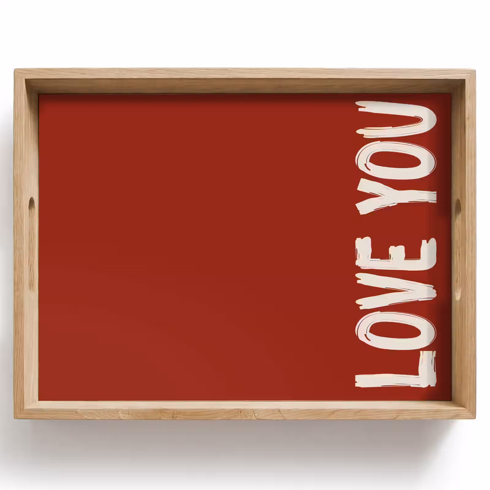 Tablett - Schräg - Loveyou - Rot — 1