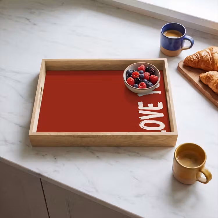 Tablett - Schräg - Loveyou - Rot — 3