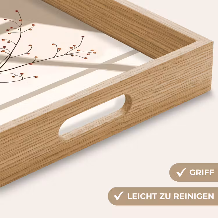 Tablett - Vase - Äste - Beeren - Minimalistisch — 8