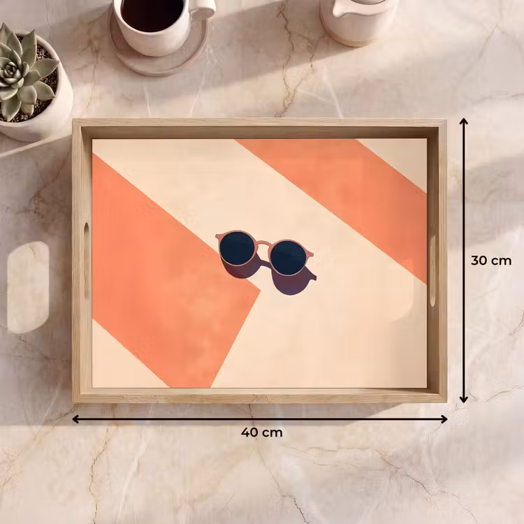 Tablett - Sonnenbrille - Schatten - Orange - Minimalistisch — 7