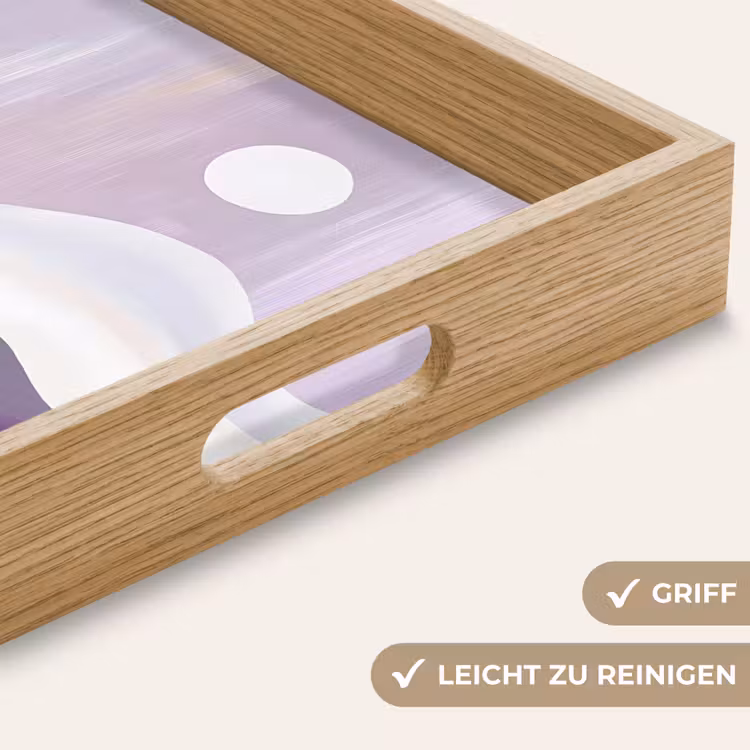 Tablett - Wellen - Hügel - Abstrakt - Lila — 8