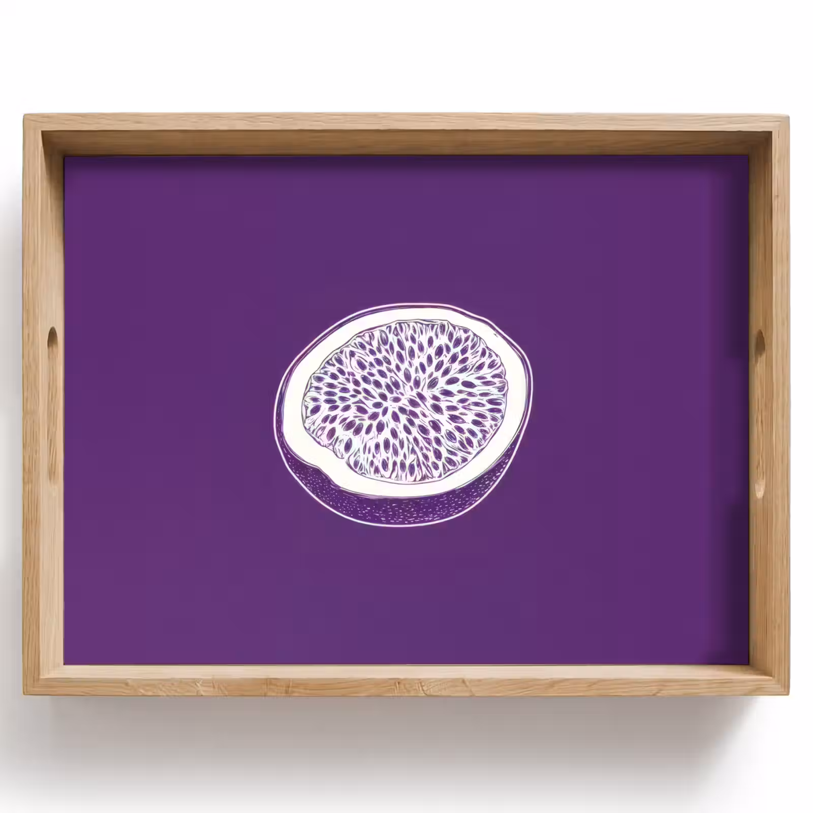 Tablett - Passionsfrucht - Samen - Lila - Minimalistisch — 1