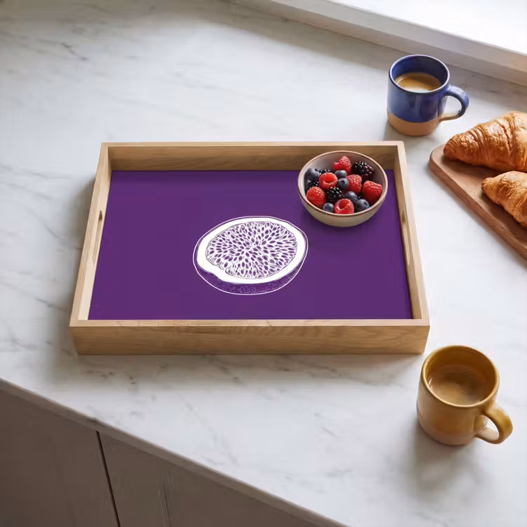 Tablett - Passionsfrucht - Samen - Lila - Minimalistisch — 3