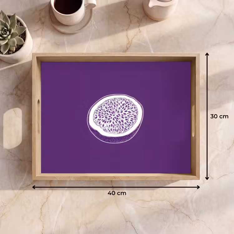 Tablett - Passionsfrucht - Samen - Lila - Minimalistisch — 7