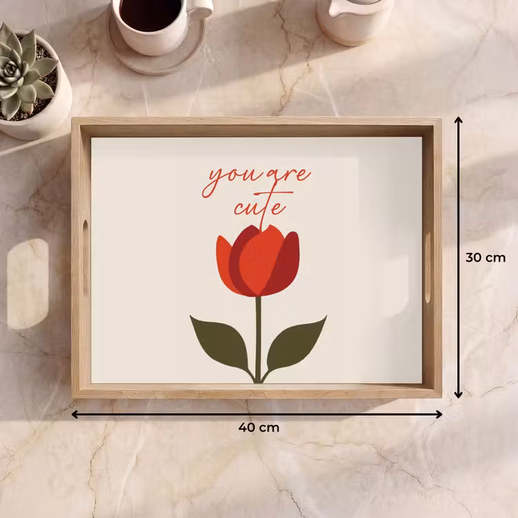 Tablett - Rose - Rot - Blume - Valentinstag — 7