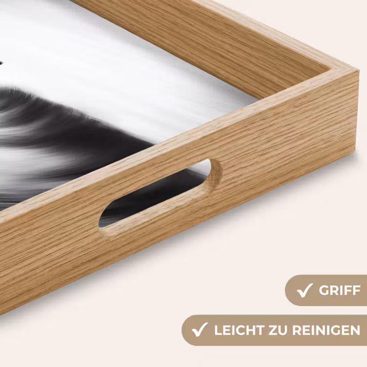Tablett - Surfer - Welle - Verblasst - Schwarz — 8