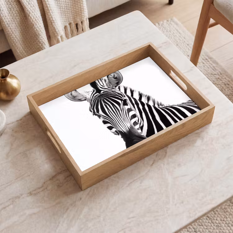 Tablett - Zebra - Nahaufnahme - Schwarz - Streifen — 2
