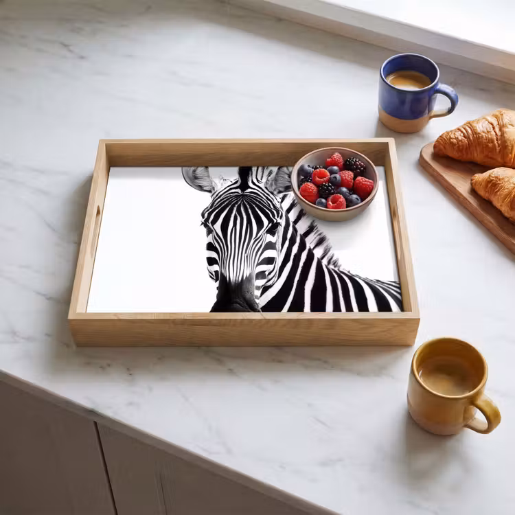 Tablett - Zebra - Nahaufnahme - Schwarz - Streifen — 3