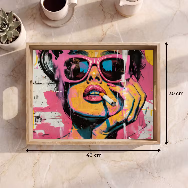Tablett - Porträt - Frau - Abstrakt - Sonnenbrille — 7