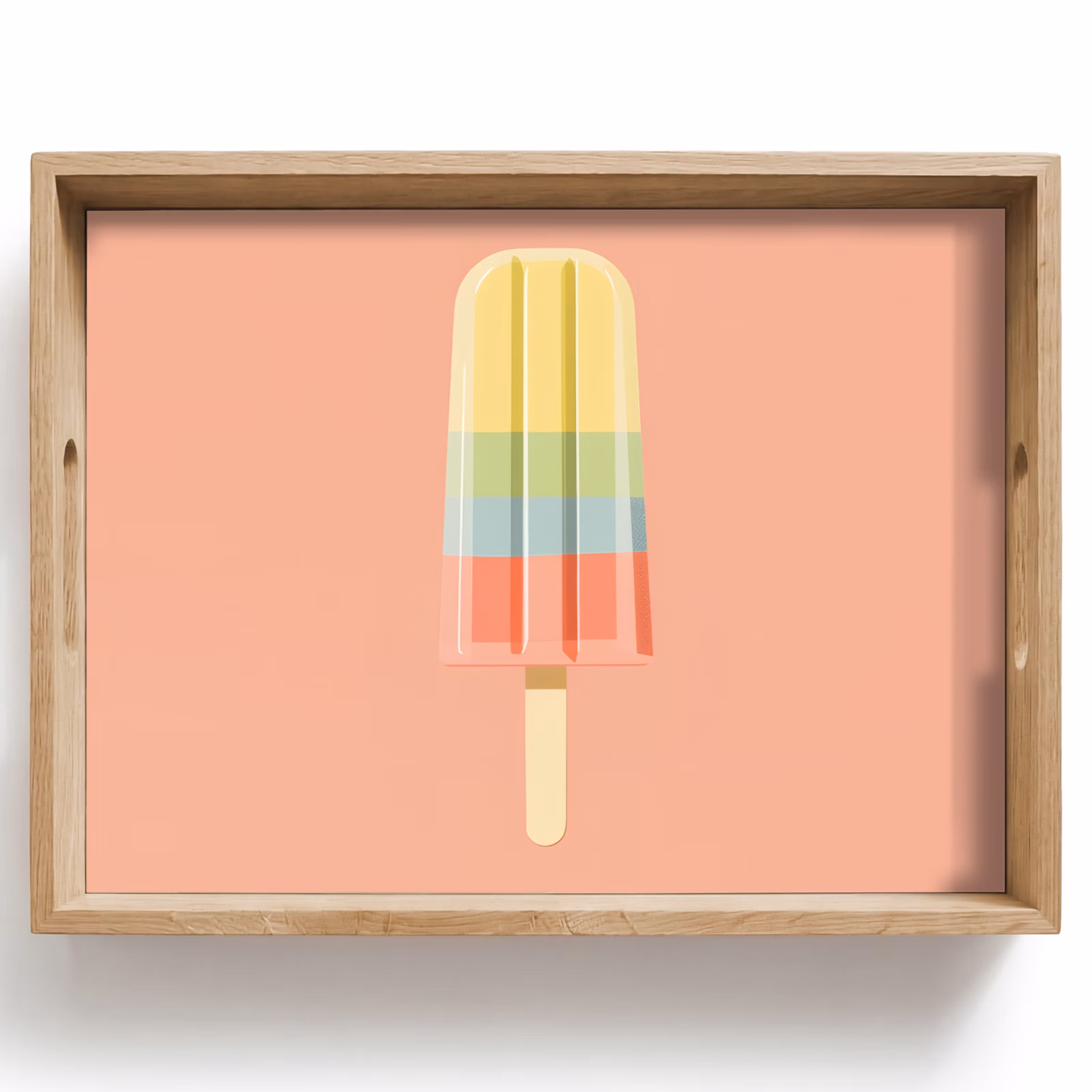 Tablett - Wassereis - Pastelltöne - Minimalistisch — 1