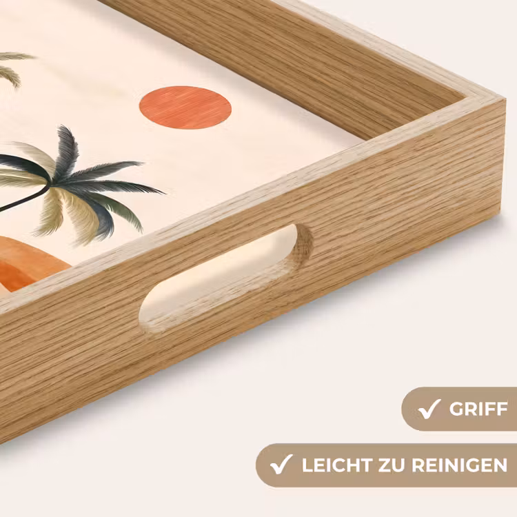 Tablett - Palmen - Abstrakt - Sonne - Hügel — 8