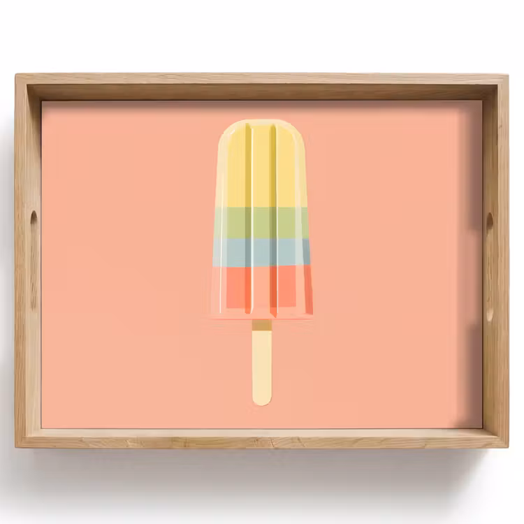 Tablett - Wassereis - Pastelltöne - Minimalistisch — 1