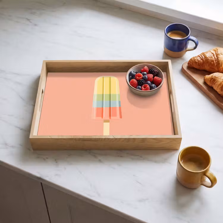 Tablett - Wassereis - Pastelltöne - Minimalistisch — 3