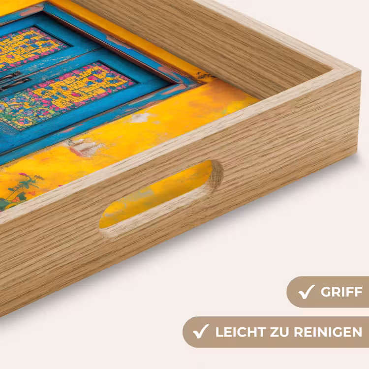 Tablett - Türen - Farbenfroh - Pflanzen — 8