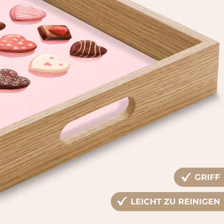 Tablett - Pralinen - Herzform - Liebste — 8