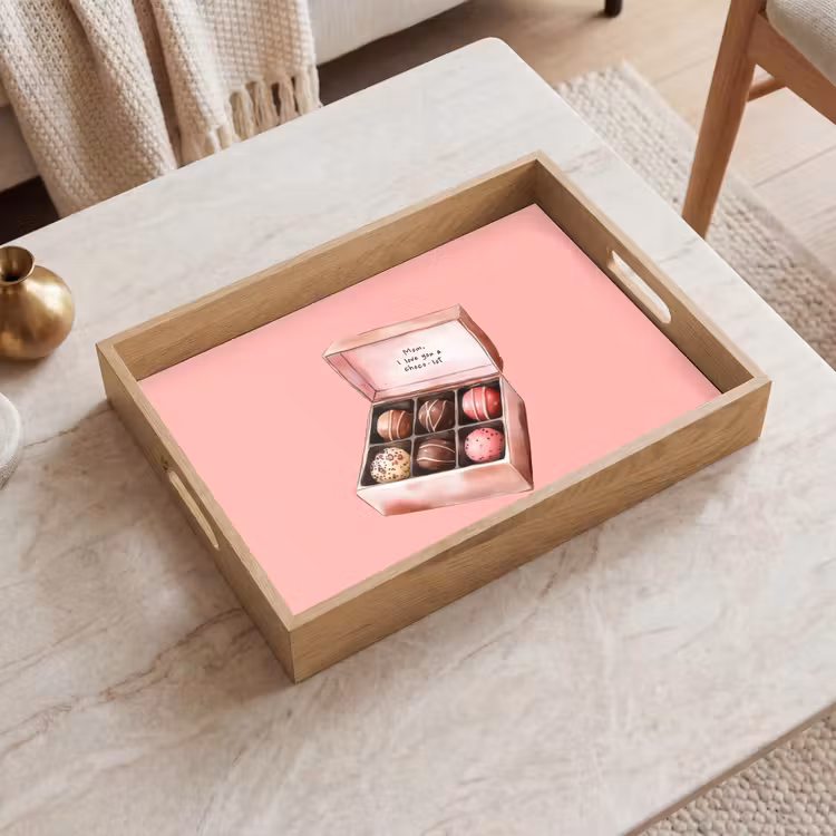 Tablett - Schachtel - Bonbons - Liebevoll - Text — 2