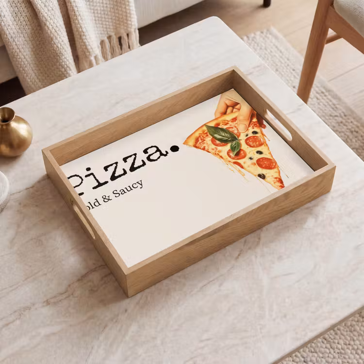Tablett - Pizza - Käse - Peperoni — 2