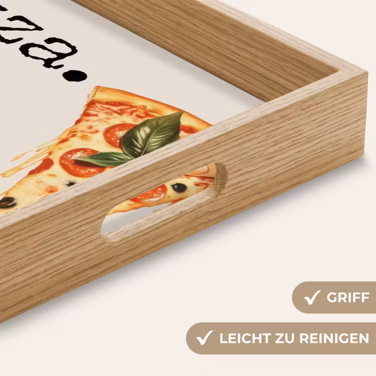 Tablett - Pizza - Käse - Peperoni — 8