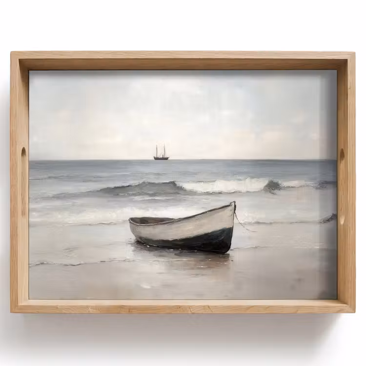 Tablett - Ruderboot - Meer - Horizont — 1