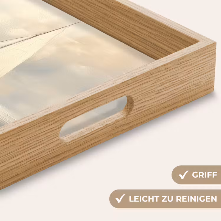 Tablett - Segelschiff - Meer - Bewölkt — 8
