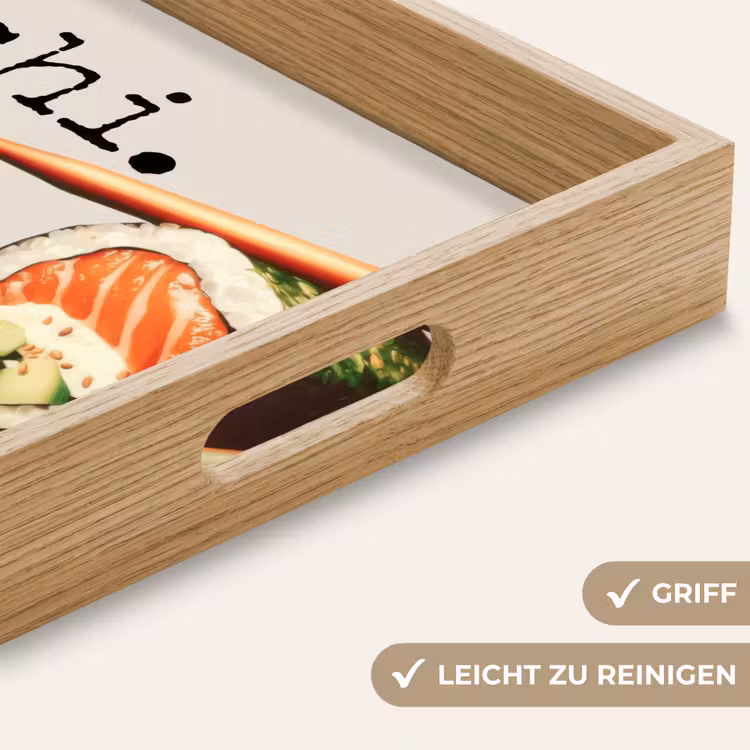Tablett - Sushi - Lachs - Reis - Japanisch — 8