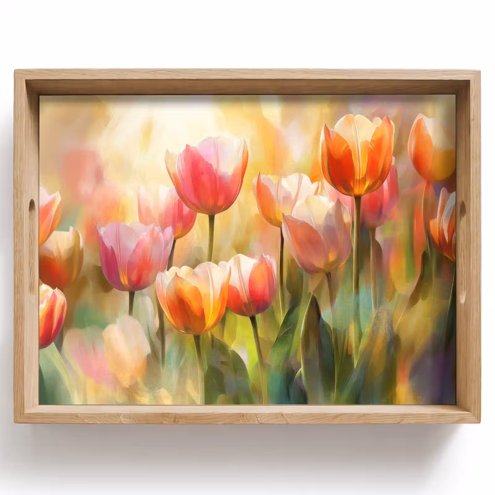 Tablett - Tulpen - Märchenhaft - Farbenfroh — 1